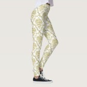 Ivory Damask Lace Print Leggings (Rechts)