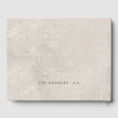  Ivory Damask Wedding Gastenboek (Achterkant)