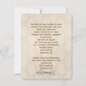 Ivory Damask Wedding Vow Renewal Kaart (Voorkant)