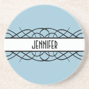 Ivory Deco Flourish Zandsteen Onderzetter