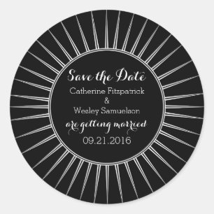 Ivory Deco Retro Enregistrer les stickers Date