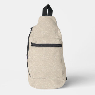 Ivory decoratieve sling bag