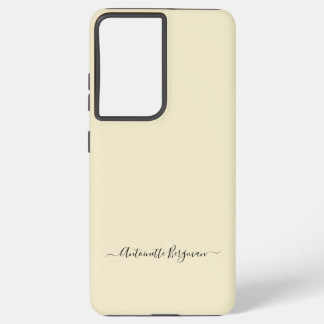 Ivory Eenvoudig Minimalistisch Script Aangepaste n Samsung Galaxy Hoesje