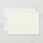 Ivory Elegant Classy RSVP mariage en ligne carte R (Dos)