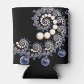 Ivory en Blue Pearl Spiral Koelbox Blikjeskoeler (Achterkant)