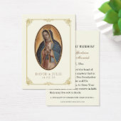 Ivory en goudkatholieke Guadalupe Weddenschap Visitekaartje (Bureau)