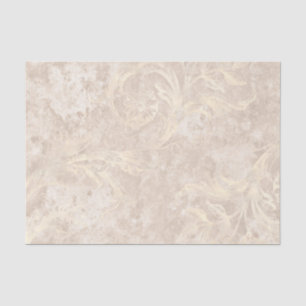 Ivory en White Damask Tissuepapier