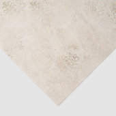 Ivory en White Damask Tissuepapier (Detail)