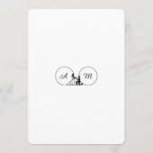 Ivory Faux Plaster Relief Roses Formal Wedding Kaart (Achterkant)