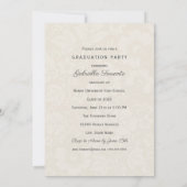  Ivory Floral Afstuderen Foto Collage Kaart (Achterkant)