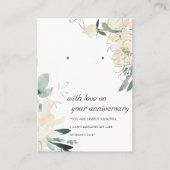 IVORY FLORAL ANNIVERSARY EARRING CARTE D'AFFICHAGE (Devant)