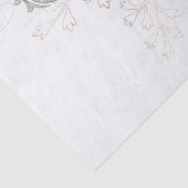 Ivory Floral Bouquet Waterverf ontkoppeling Tissuepapier (Detail)