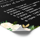 Ivory Floral String Lights Orde van het Dagteken Poster (Hoek)