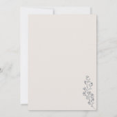 Ivory Flower Summer Herfst Baby shower by Mail Kaart (Achterkant)