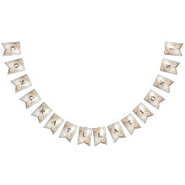 Ivory Flowers Bunting Flag Vlaggetjes