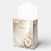 Ivory Flowers Favor Box Bedankdoosjes (Geopend)