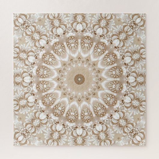 Ivory Flowers Jigsaw Puzzle (Vertical)