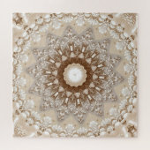 Ivory Flowers Jigsaw Puzzle Legpuzzel (Horizontaal)