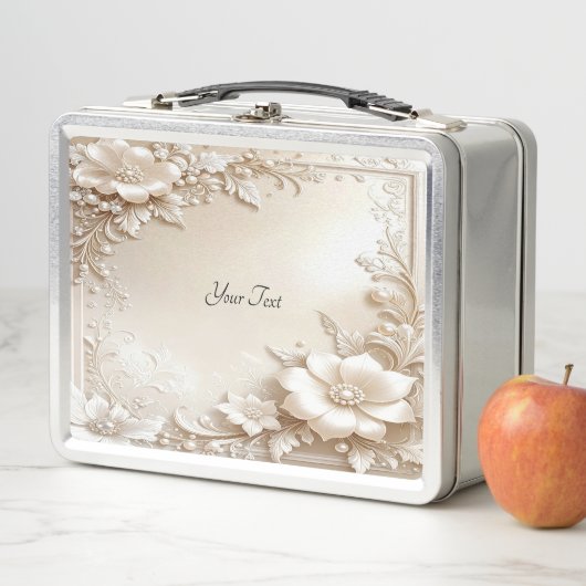 Ivory Flowers Lunch box (En situation)