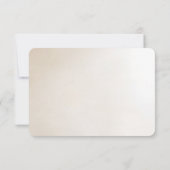 Ivory Flowers RSVP Card (Achterkant)