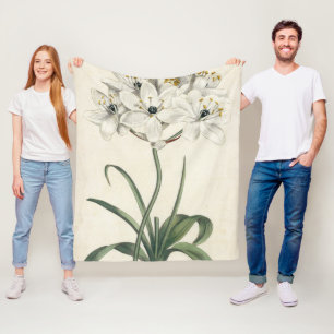 Ivory Garden Fleece Deken