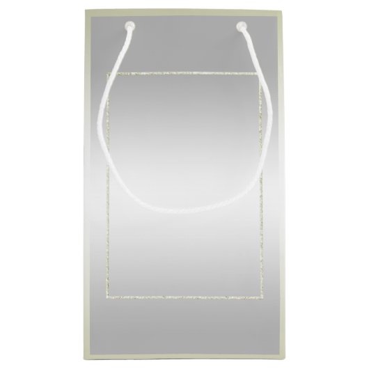 Ivory Gem & Glitter 14th Wedding Jubileum Klein Cadeauzakje (Achterkant)