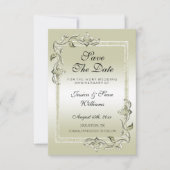 Ivory Gem & Glitter 14th Wedding Jubileum Save The Date (Voorkant)