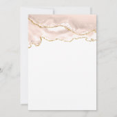 Ivory Gold Agate Sweet 16 Birthday Party Kaart (Achterkant)