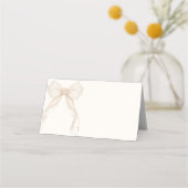 Ivory Gold Coquette Bow Baptism Cross (Voorkant)