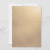 Ivory Gold Floral Bloom Wedding Invitation  (Dos)