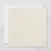 Ivory & Gold Invitation Kaart (Achterkant)