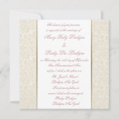 Ivory & Gold Invitation Kaart (Voorkant)