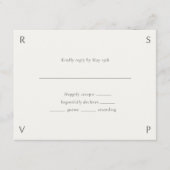 Ivory & Green | Floral Rose Wedding RSVP (Devant)