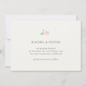Ivory & Green | Floral Rose Wedding Save The Date (Devant)