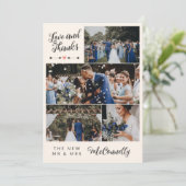 Ivory Grey Arrow Photo Collage Love Merci Mariage (Debout devant)