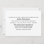 Ivory Grunge Banner Grad Invitation (Dos)