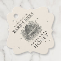 Ivory Honey Label (Fancy vierkant kep bijen)
