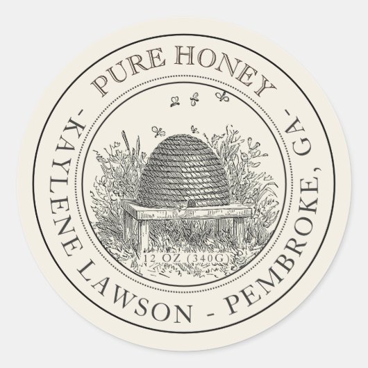 Ivory Honey Label met SkepP (Voorkant)