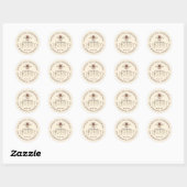 Ivory Honey Reflected Gold Tekst Honeybee Label (Vel)