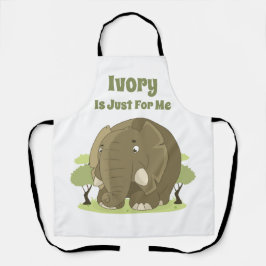 Ivory is alleen voor mij schort
