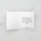 Ivory Lace Burlap Look Carte de remerciements (Intérieur)