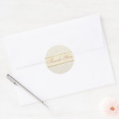 Ivory Lace Dank u Sticker / zeehond (Envelop)
