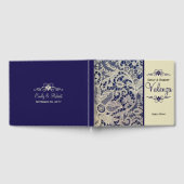 Ivory Lace Marine Bleu Mariage élégant | Livre d'i (Complet)