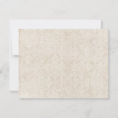 Ivory Lace Save the Date Aankondiging (Achterkant)