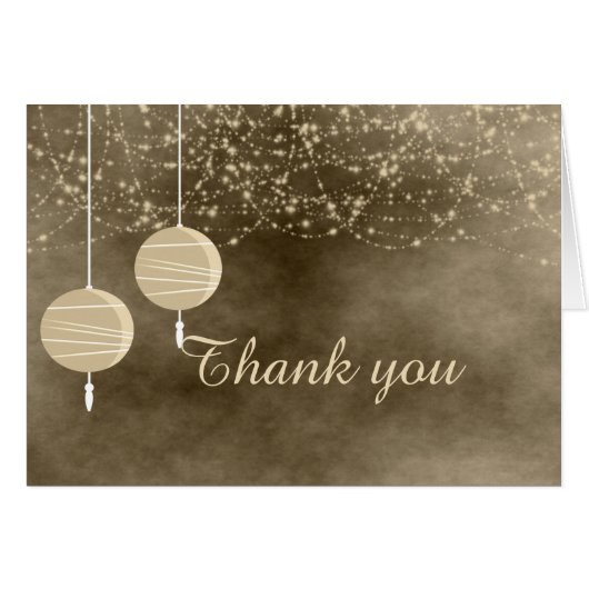 Ivory Lanterns Merci Carte de note (Devant Horizontal)