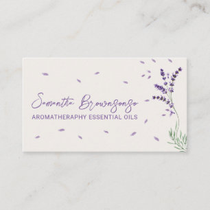 Ivory Lilac Lavender Etherische Oliën Branding  Visitekaartje