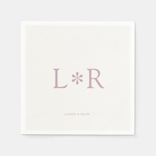 Ivory & Lilac | Stijlvol Modern  Servet (Voorkant)