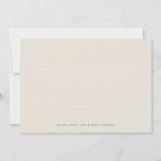 Ivory Linked Back 3 Photo Collage Mariage Merci (Dos)