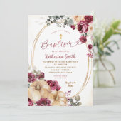 Ivory Marsala Pompoendoop Kaart (Staand voorkant)