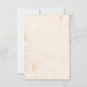 Ivory Mexican Floral Wedding QR code RSVP Kaartje (Achterkant)